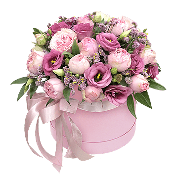 Peonias y lisianthus